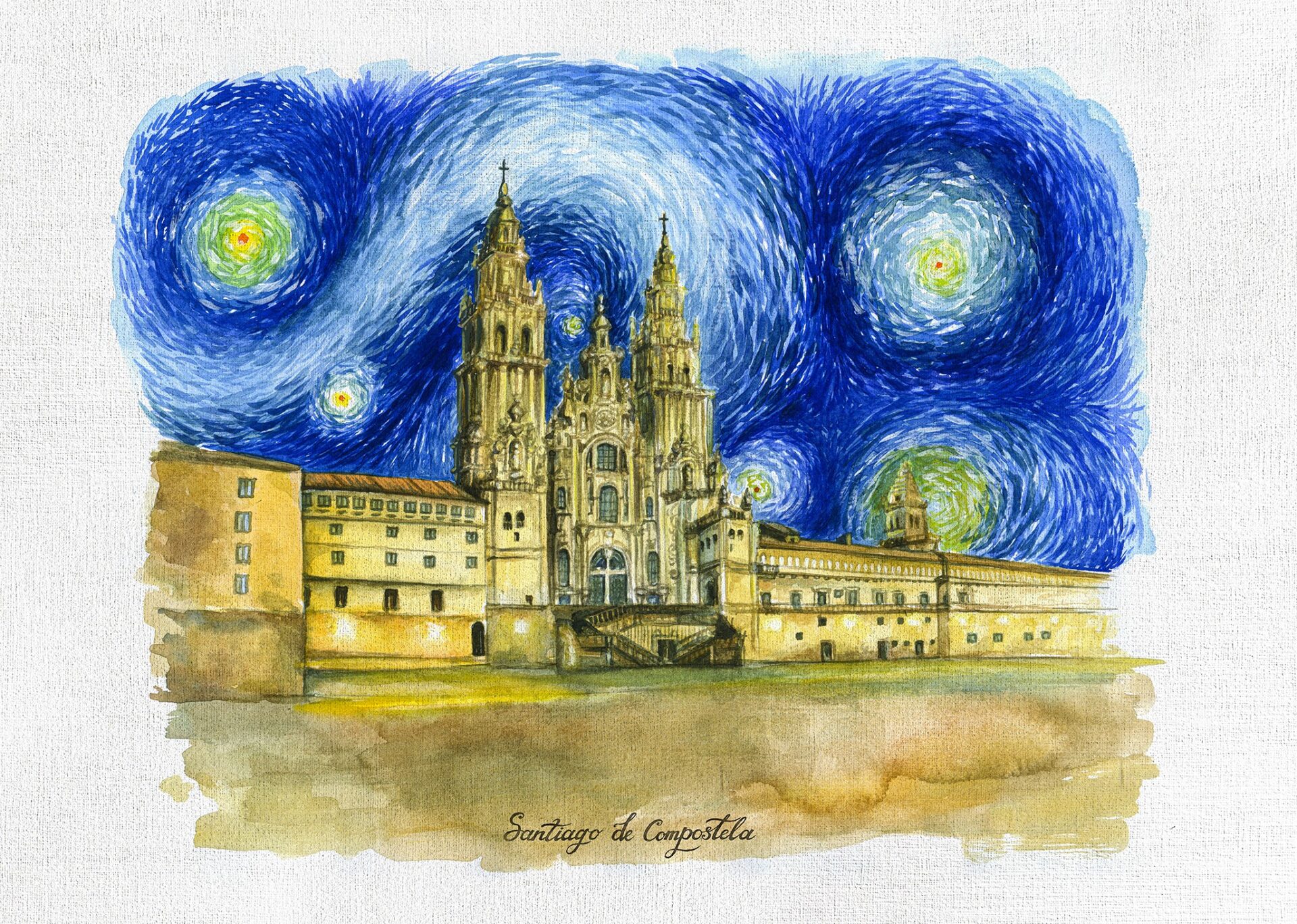 Catedral de Santiago de Compostela, Noche Esterllada